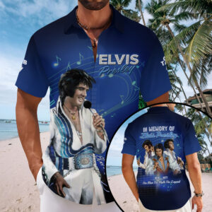 Elvis Presley Short Sleeve Button-Down Shirt - MAITM13522