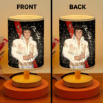 Elvis Presley Wooden Base Fabric Lamp - HOATT13912