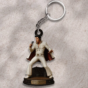 Elvis Presley Custom Shape 2-sided Keychain - HOATT13711