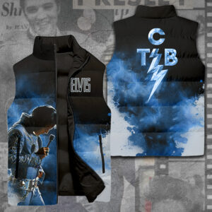 Elvis Presley 3D Sleeveless Down Jacket - TANTN 9234