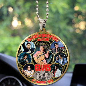 Elvis Presley Custom Shape 2-sided Acrylic Car Ornament – TANTN17056