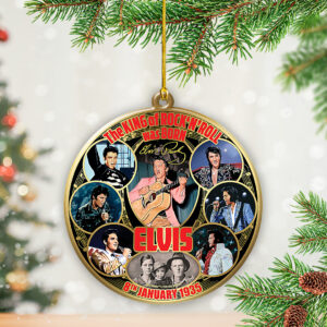 Elvis Presley Custom Shape 2-sided Acrylic Ornament – TANTN17055