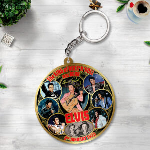 Elvis Presley Custom Shape 2-sided Keychain - TANTN17057