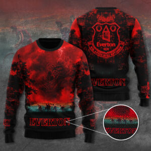Everton FC x Stranger Things Ugly Sweater - TANTN17775