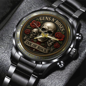 Guns N' Roses Black Stainless Steel Watch - MAITM13581