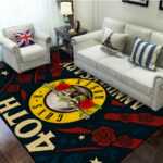 Guns N’ Roses 40th Anniversary Rectangular Rug – TANTN17865