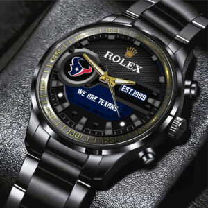 Houston Texans x Rolex Black Stainless Steel Watch - MAITM13208