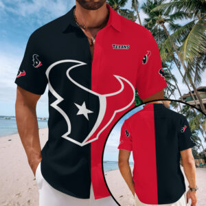 Houston Texans Short Sleeve Button-Down Shirt - MAITM13556