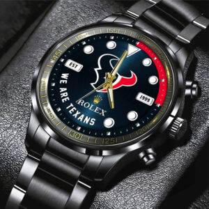 Houston Texans x Rolex Black Stainless Steel Watch - MAITM13250