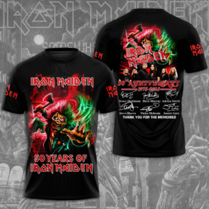 Iron Maiden 50th Anniversary 2025 3D Apparel – TMTHU1368