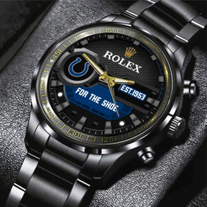 Indianapolis Colts x Rolex Black Stainless Steel Watch - MAITM13209