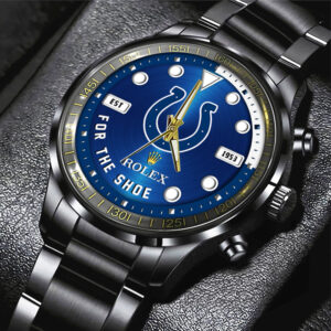 Indianapolis Colts x Rolex Black Stainless Steel Watch - MAITM13233