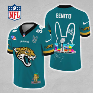 Jacksonville Jaguars x Bad Bunny 3D Football Jersey - MAITM13313