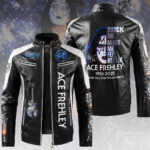 KISS x Ace Frehley 2D Leather Fleece Jacket - HOATT14014