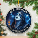 Kiss x Ace Frehley Custom Shape 2-sided Acrylic Ornament – HOATT14120