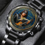 KISS x Ace Frehley Black Stainless Steel Watch - MAITM13466