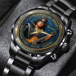 KISS x Ace Frehley Black Stainless Steel Watch - MAITM13466