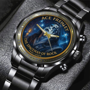 KISS x Ace Frehley Black Stainless Steel Watch - MAITM13472