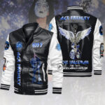 KISS x Ace Frehley Leather Bomber Jacket - HOATT14084