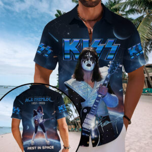 KISS x Ace Frehley Short Sleeve Button-Down Shirt - MAITM13500