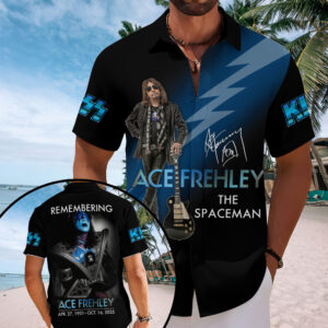 KISS x Ace Frehley Short Sleeve Button-Down Shirt - MAITM13463