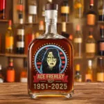 Kiss x Ace Frehley 25oz Empty Whiskey Bottle - TMTHU1787