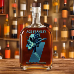 KISS x Ace Frehley 25oz Empty Whiskey Bottle - TMTHU1789