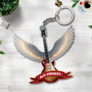 KISS x Ace Frehley Custom Shape 2-sided Keychain - TMTHU1671