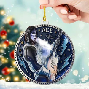 KISS x Ace Frehley Custom Shape 2-sided Acrylic Ornament – HOATT14126