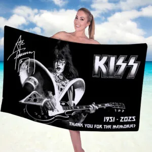 KISS x Ace Frehley Rectangle Beach Towel - GNE4570
