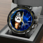 KISS x Ace Frehley Black Stainless Steel Watch - HOATT14219