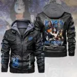 KISS x Ace Frehley 2D Leather Hooded Jacket - HOATT14145