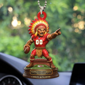 Kansas City Chiefs 2025 Season Custom shape 2-sided Acrylic Car Ornament - HOATT13673