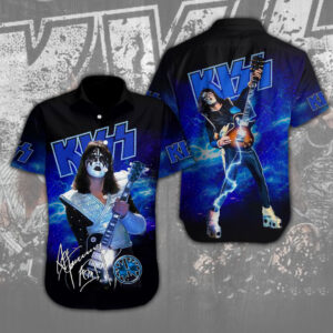 KISS x Ace Frehley Short Sleeve Button-Down Shirt - MAITM9095