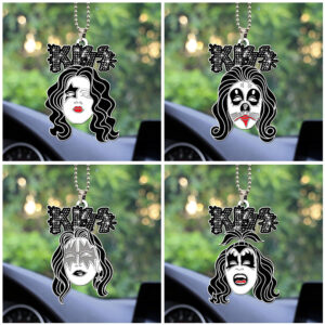4PCS KISS Custom Shape 2-Side Printed Acrylic Car Ornament – TANTN17014