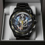 KISS x Ace Frehley Black Stainless Steel Watch - TANTN17638