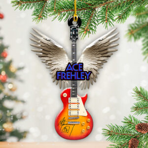 KISS x Ace Frehley Custom Shape 2-sided Acrylic Ornament – TANTN17498