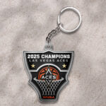 Las Vegas Aces 2025 WNBA Champions Custom Shape 2-sided Keychain – TMTHU1485
