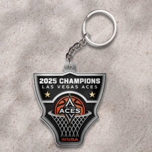 Las Vegas Aces 2025 WNBA Champions Custom Shape 2-sided Keychain - TMTHU1485