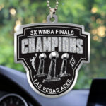 Las Vegas Aces 2025 WNBA Finals Champions Custom shape 2-sided Acrylic Car Ornament – HOATT13829