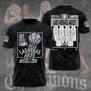 Las Vegas Aces 2025 WNBA Finals Champions 3D Apparel - TANTN17337