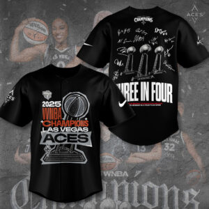 Las Vegas Aces 2025 WNBA Finals Champions Baseball Jersey - TANTN17450