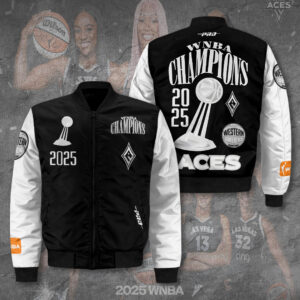 Las Vegas Aces 2025 WNBA Finals Champions 3D Bomber Jacket - TANTN17447