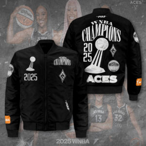 Las Vegas Aces 2025 WNBA Finals Champions 3D Bomber Jacket - TANTN17449