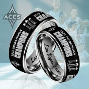 Las Vegas Aces 2025 WNBA Finals Champions Custom Alloy Ring - HOATT13760