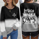 Las Vegas Aces 2025 WNBA Finals Champions Round Neck Raglan Sleeve Sweatshirt – HOATT13758