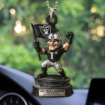 Las Vegas Raiders 2025 Season Custom shape 2-sided Acrylic Car Ornament - HOATT13674