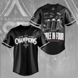 Las Vegas Aces 2025 WNBA Finals Champions Baseball Jersey - HOATT13981