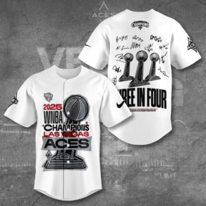 Las Vegas Aces 2025 WNBA Finals Champions Baseball Jersey - TANTN17451