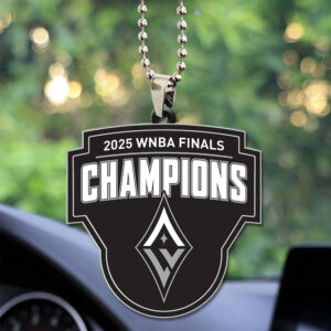 Las Vegas Aces 2025 WNBA Finals Champions Custom shape 2-sided Acrylic Car Ornament - TANTN17333